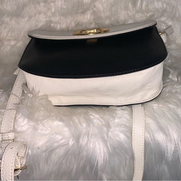 Emma Fox Black/Bone Leather Crossbody - Picture 12 of 16